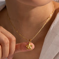 Gold Starfish Necklace for Women Holiday Beach Gift Waterproof Stainless Steel Anti-Tarnish Pendant Nautical Jewelry