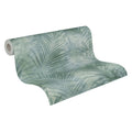 Made in Germany Pre-Pasted Non Woven Vinyl Jungle Palm Green Blue Wallpaper Rolls 10.05x0.53m Smoke-Proof for Hotel & Bathroom