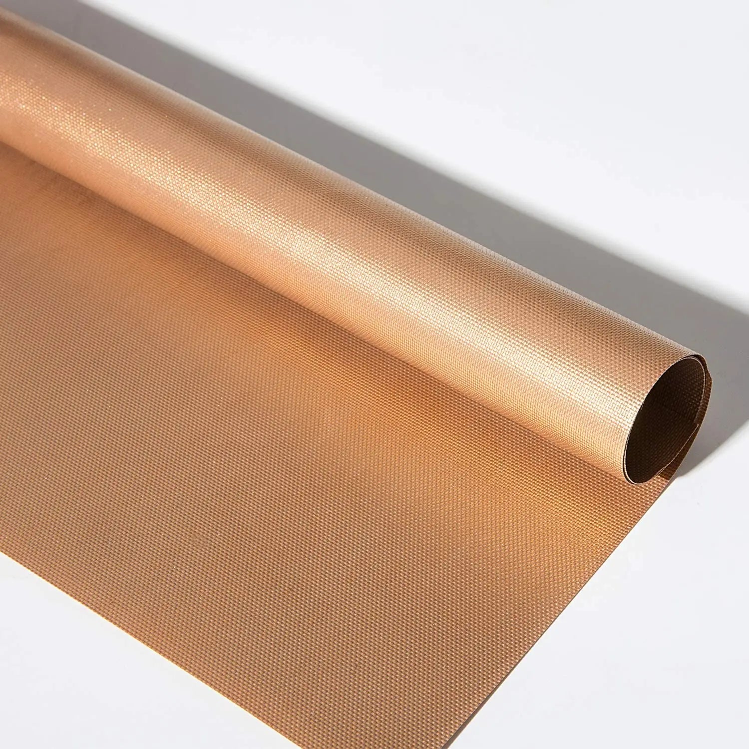 Food Grade Heat Resistant Reusable Thicker Copper Color PTFE Oven Liner No PFOA Outdoor Non Stick BBQ Grill Mat