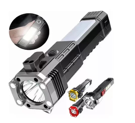 Super Bright Tactical Survival Small Linterna Alta Potencia Torch Light Powerful Usb Rechargeable Multifunction LED Flashlight