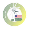 SMARAAD 1000W DDP Wind Turbine US Store SS-1KW 48V Horizontal Wind and Solar Power System for Home Use
