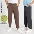 SHINBENE City Leisure 29" Lightweight Basic Tapered Joggers Men's Sweatpants With Zipper Pockets