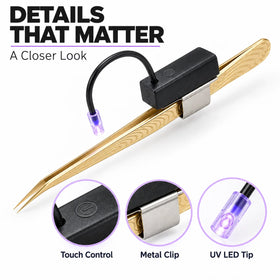Professional UV Lash Lamp for Eyelash Extensions Quick Glue Curing Tool Rechargeable Mini LED Light
