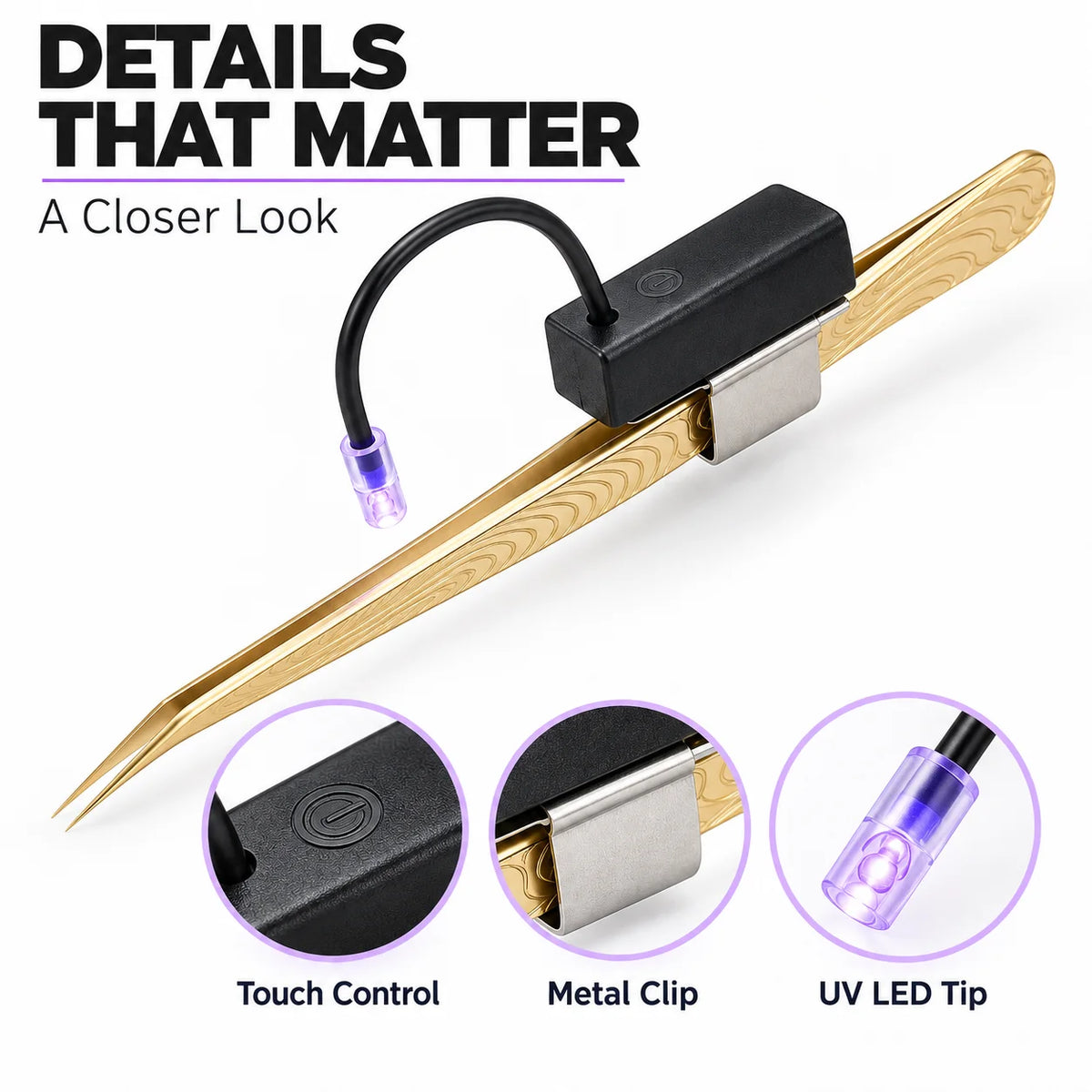 Professional UV Lash Lamp for Eyelash Extensions Quick Glue Curing Tool Rechargeable Mini LED Light MegaBDM