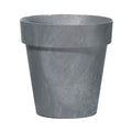 CUBE BETON EFFECT 0.6L. flower pot dimensions (mm) 110x110x97 Marengo color
