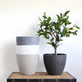 Large UV Resistant White Europe Polyresin Durable Eco-friendly Indoor Planting Garden Plastic Carton Box Shape Flower Home Vases