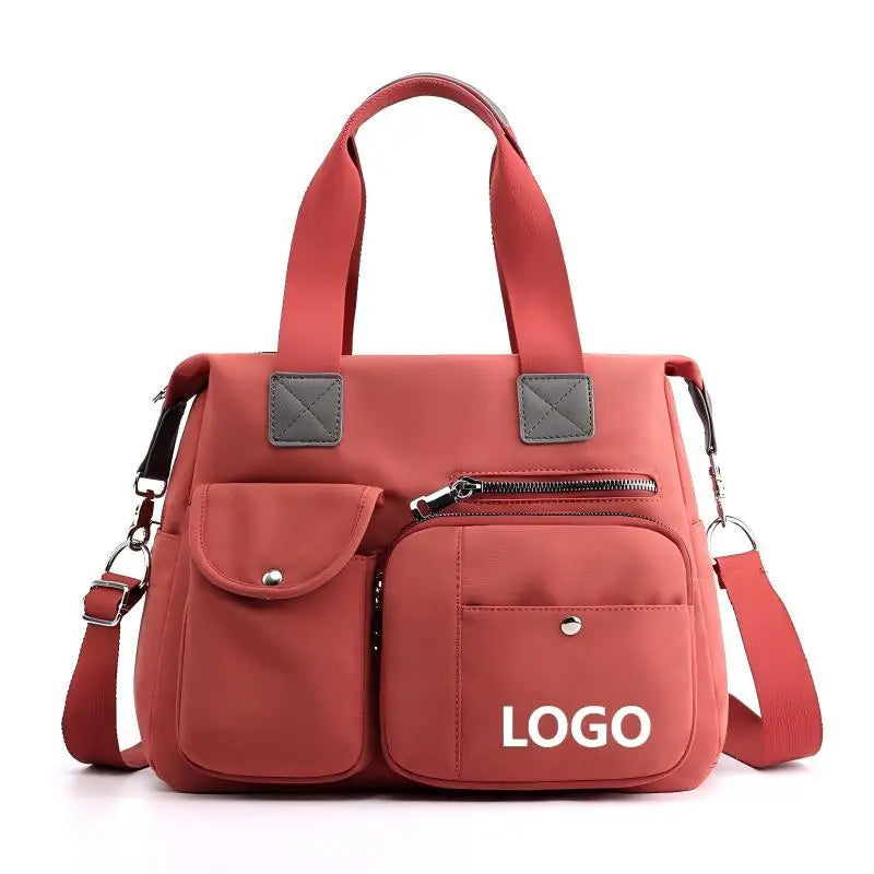 Customized New Women's Shoulder Bag European and American Style Mommy Nylon Crossbody Handbag Large Capacity Travel Tote Bag