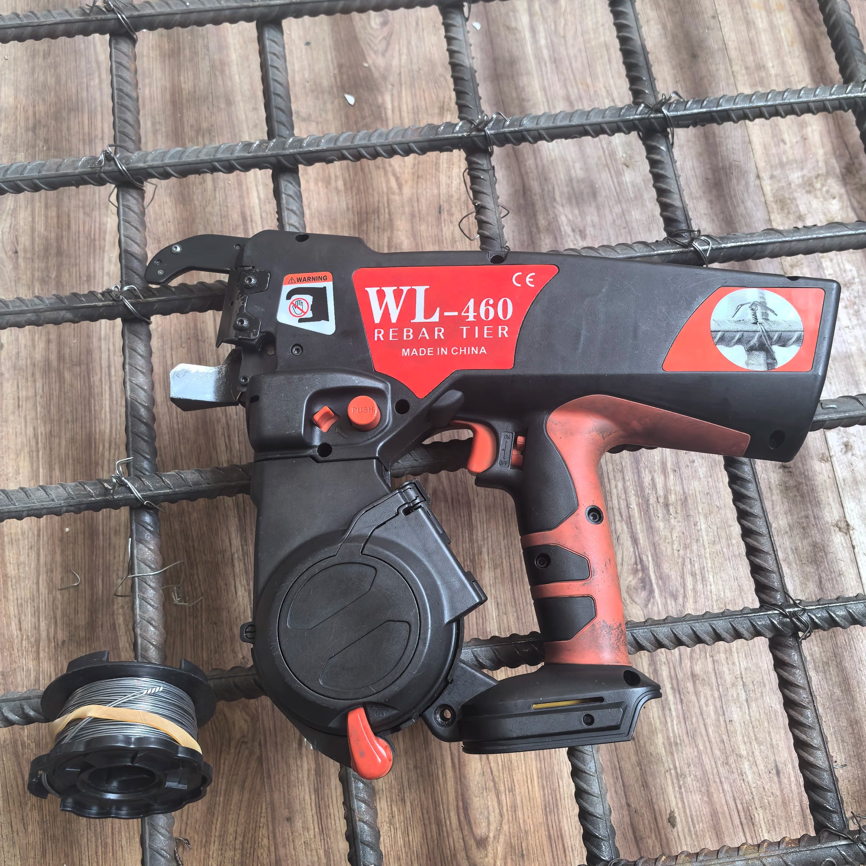 Rebar Tie Gun-DIY Grade OEM Battery-Operated High Efficiency CE Certified Tool with Spool-Fed Tie Wire System