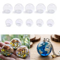 10pcs Round Ball Silicone Resin Molds 3D Sphere Epoxy Casting Mould for DIY Pendant Micro Landscape Crafts MegaBDM