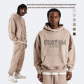 Wholesale Men's Autumn Oversized Streetwear 100% Cotton Boxy Hoodie Heavyweight 500gsm Digital Printing Custom Hoodies