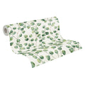 Germany Made Pre-Pasted Modern Floral White Green Non Woven Vinyl Wallpaper Rolls for Bedroom Kitchen Hotel Bathroom 1005x053m
