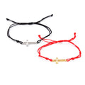 Wholesale Cheap Jewelry Symbols Zinc Alloy Rose Gold Plated Cross Charm String Women's Religious Bracelets
