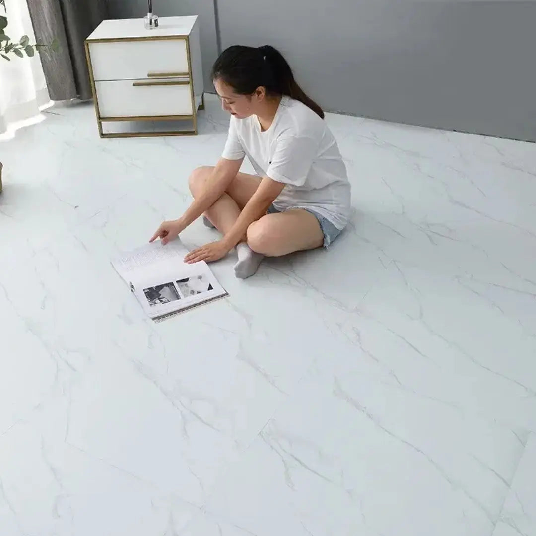 Wear Resistant Waterproof Peel and Stick Tiles Floor Vinyl LVT Self Adhesive PVC Plastic Flooring