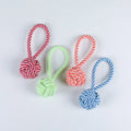 Manufacturers Supply Casual Hand-pulled Interactive Dog Training Bite-resistant Large Soft Cotton Rope Woven Chew Toy Ball MegaBDM