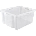 Storage Box with Integrated Handles Size: XXL 52 x 43 x 26 cm 44 l Transparent