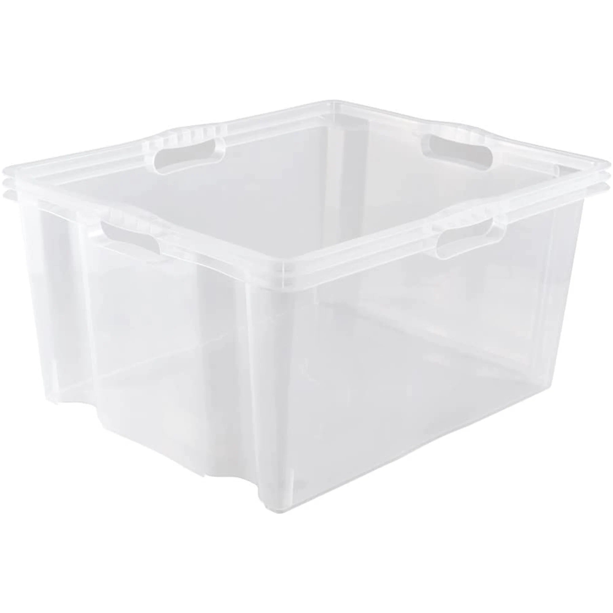 Storage Box with Integrated Handles Size: XXL 52 x 43 x 26 cm 44 l Transparent