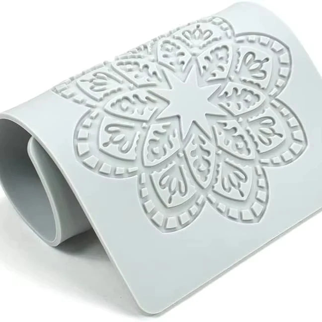 Hollow Snowflake Silicone Mold Chocolate Candy Fondant Mold Embossing Silicone Mold for Cupcake Top Sugar Craft Cake Decoration