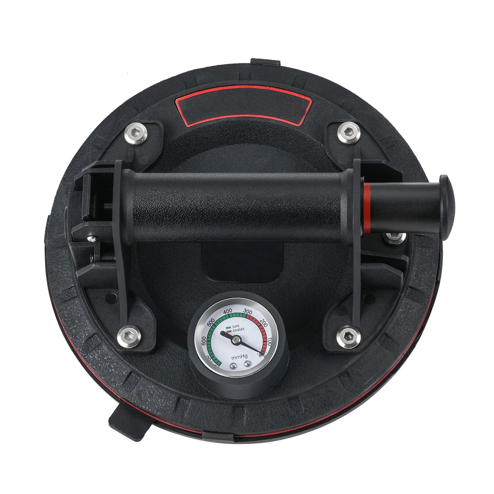 Heavy Duty 100kg Eco-Friendly ABS Mounting Hand Vacuum Suction Cup Lifter 8" Suction Cups Glass Handling Pressure Gauge