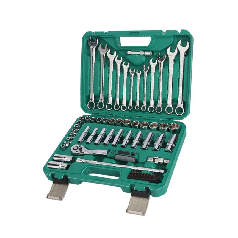 72 Teeth 69pcs Wrench Set Tools Hand Tools Set Two-way Ratchet Socket Wrench Tool Sets