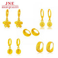 Korean Style Personalized European s Simulated Vietnam Alluvial Gold Gold-Plated Short Earrings Women's Accessories