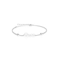 Azuris 925 Sterling Silver Pearl and Stone Hal Hal