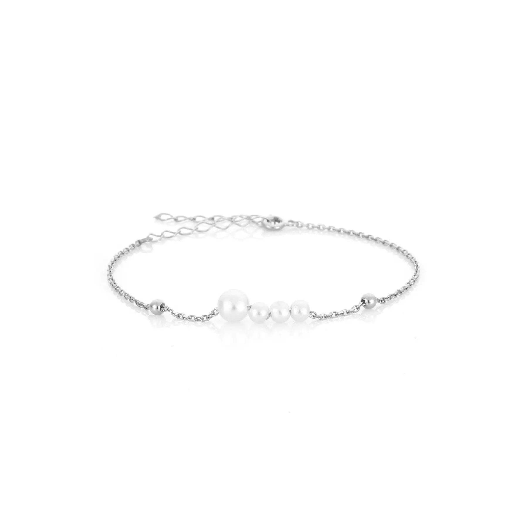 Azuris 925 Sterling Silver Pearl and Stone Hal Hal