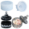Drip Glue Mold Jewel Pattern Storage Box Silicone Mold Mirror Resin for DIY Handmade