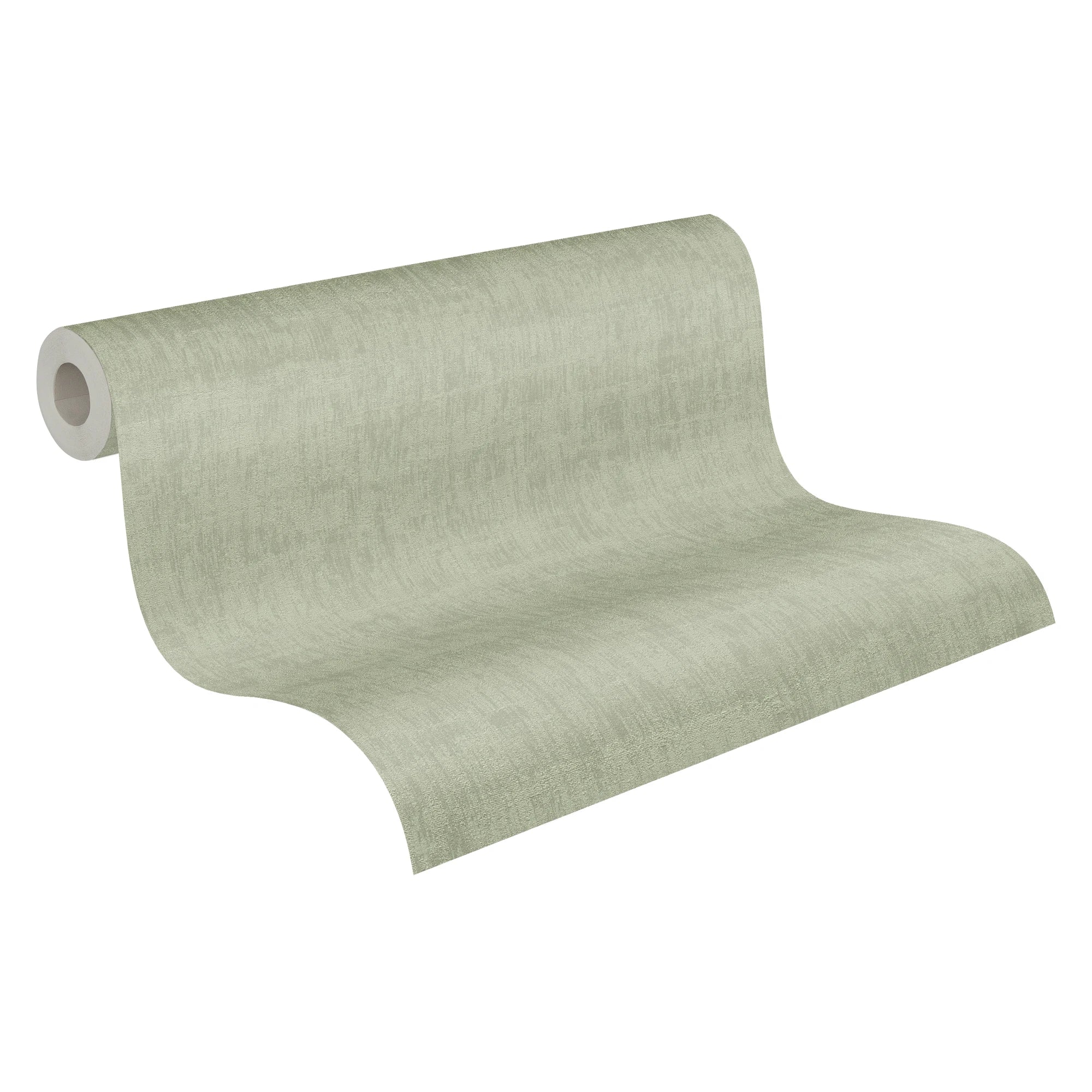 Made in Germany - Wallpaper rolls Structure Green - Non Woven Vinyl - Modern Wallpaper Monochrome for Walls - 1005 x 053 m