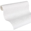 Made in Germany - Coatable Wallpaper rolls Damask Paintable White Non Woven Vinyl Wallpaper for painting - 1005 x 053 m