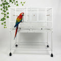 OEM Multi Level Metal Stackable Breeding Aviary Jaulas Para Pajaros Gaiola Para Passaros Rolling Stand Bird Cage