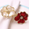 New Customized Autumn Red Pink Green Lightweight Personalised Table Wedding Napkin Holder Ring MegaBDM