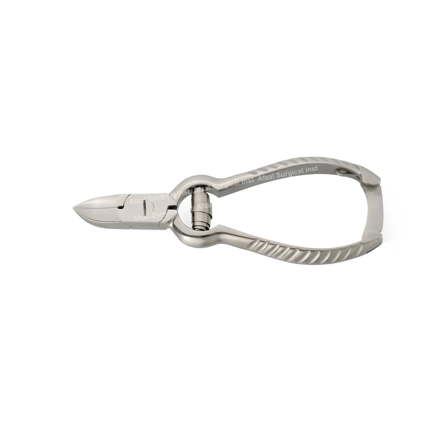 Stainless Steel Professional Durable Podiatrist Nail Clipper Toenail Cutter with Barrel Spring for Thick and Ingrown Toenails