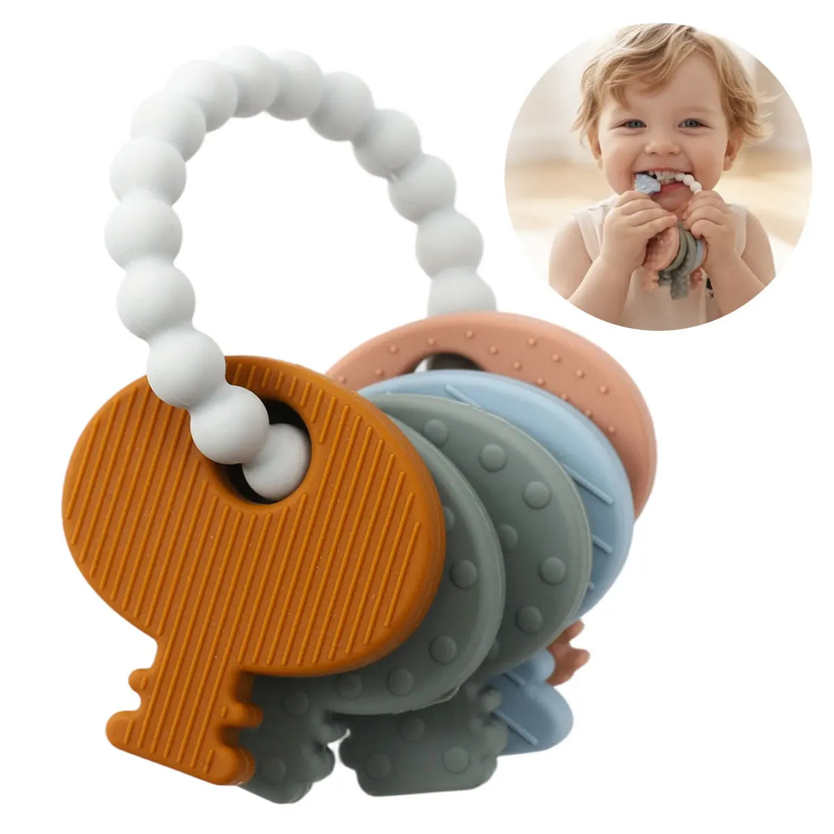Top Selling Baby Teething Toys Hot Selling Custom Color Silicone Beads Baby Nursing Bracelets Teething Toys for Toddlers