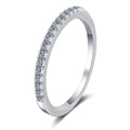 Women's Fine Jewelry 925 Sterling Silver Moissanite Wedding Band Engagement Ring Fashionable 15pcs Stones for Women
