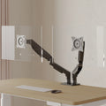 OMN Monitor Arm Stand Locktight Spring Mechanism Adjustable Tilt Swivel Cable Management for Office Desk