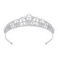 MOQ 2pcs Wholesale JR Brand JR-wedding Model Women's Bridal Large Crystal Tiara Crown Hair Accessories Brass Base Cubic Zirconia