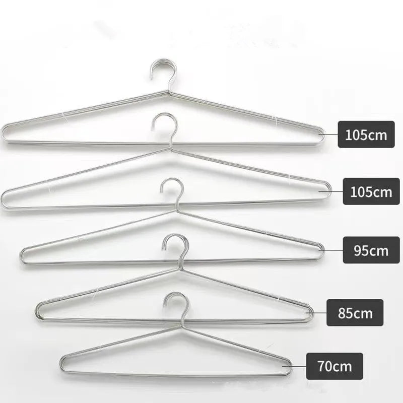 Bestiform Stainless Steel Single Hanger for Bathroom Outdoor Living Multifunctional Use for Clothing Blanket Bedding (120CM)