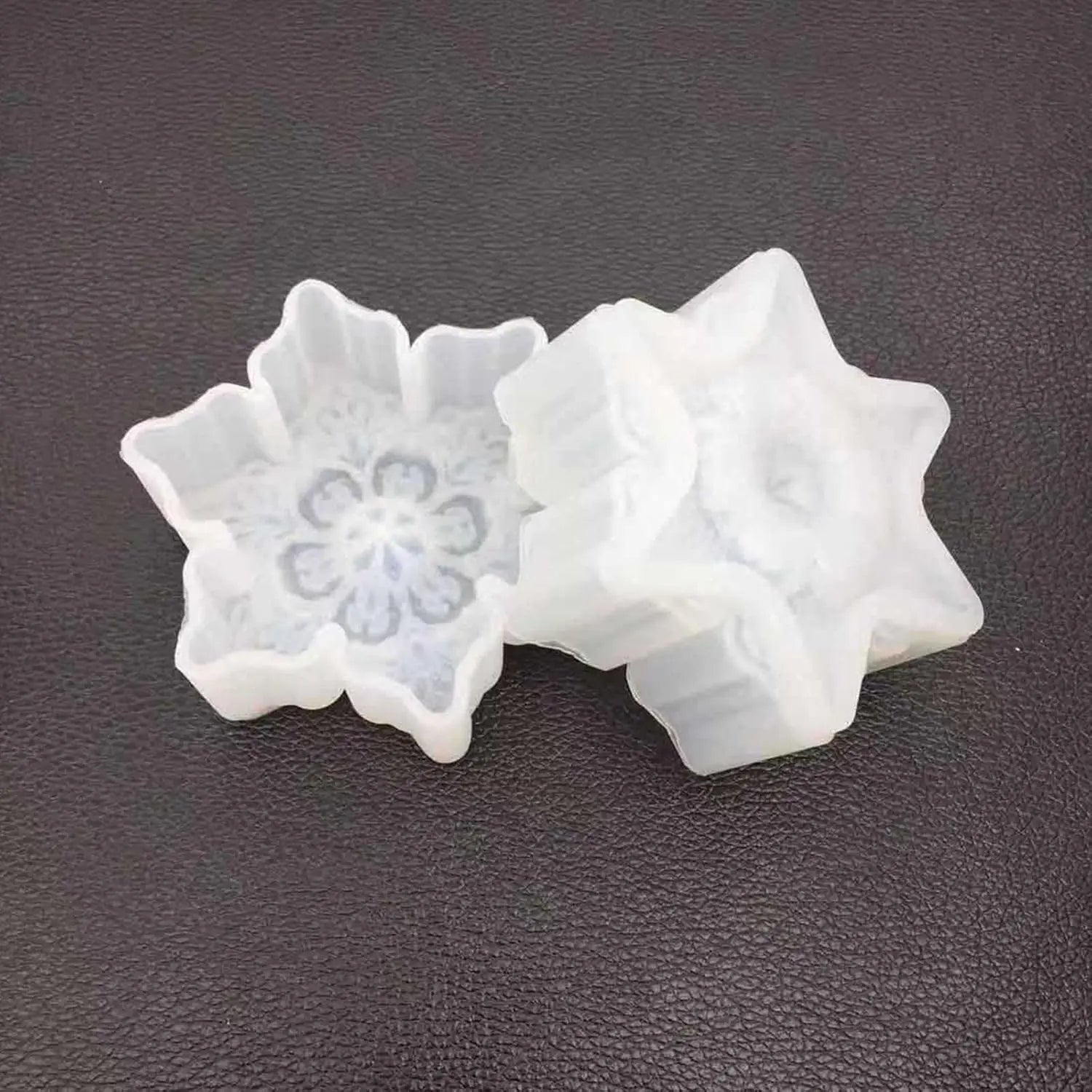 Factory Direct Supply Snowflake Shaped Candle Silicone Mold Clay Toy Cake Tool Fondant Tool Plastic Cookie Cutter