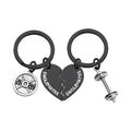 HOT Barbell Key Chain Workout Jewelry Fitness Gift Weightlifting Gym Keychain Fitness Couples Swole Mates Friendship Keychain