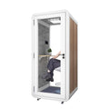 Modern Steel Soundproof Box for Office Work Pod & Home Office-Movable Portable Vocal Booth with 40dB Noise Isolation