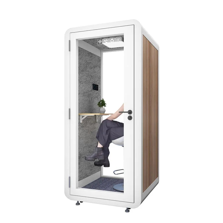Modern Steel Soundproof Box for Office Work Pod & Home Office-Movable Portable Vocal Booth with 40dB Noise Isolation