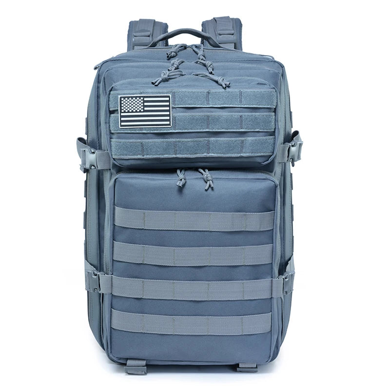 Crafted With Durable Polyester Closure Camouflage Pattern Mesh and Polyester Lining for Day Use High-capacity Tactical Backpack