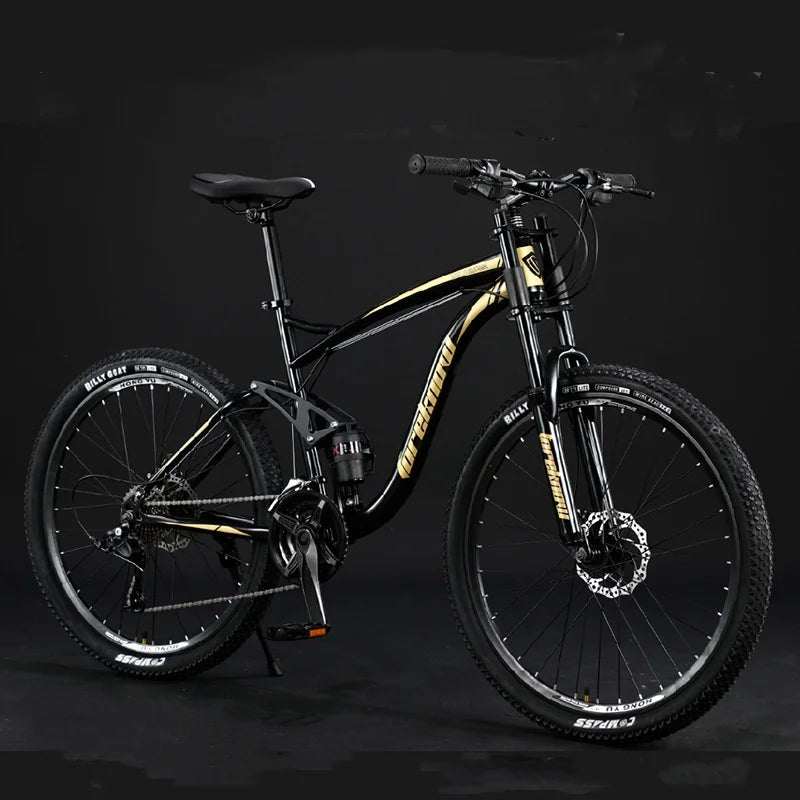 26 24 Inch Soft Tail Disc Brake Variable Speed Carbon Steel Shocking Absorption Mountain Bikes