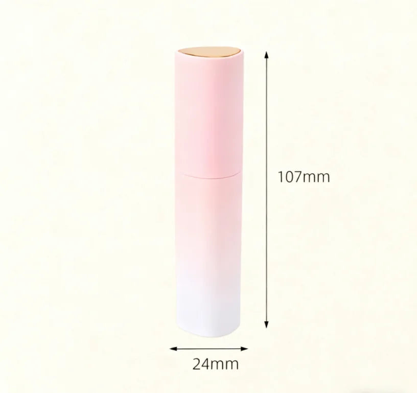 High Quality Deluxe Triangular Gradient Color ABS Plastic Empty Perfume Essential Oil Bottle Pump Sprayer for Travel Perfume