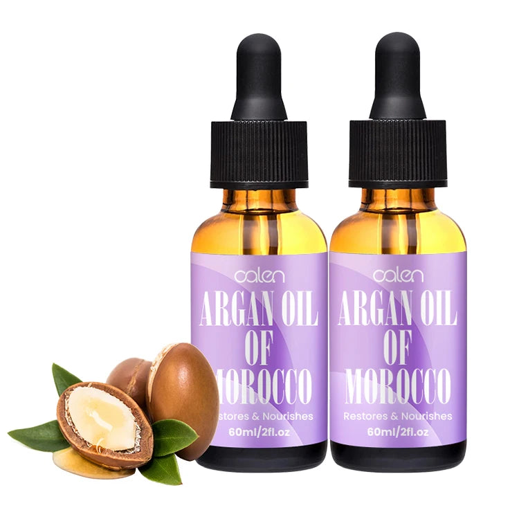 Oalen Private Label 60ml Anti Frizzy Repair Damaged Best Argan and Moroccan Growth Oil