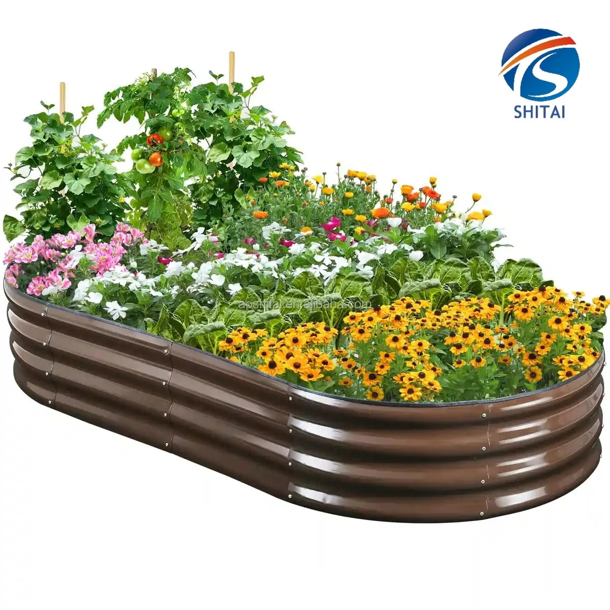New Design Galvanized Raised Bed Outdoor Corten Steel Elevated Garden Bed Vegetables Grow Metal Garden Bed for Sale