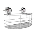 Hot Sale Wall Mounted Stainless Steel Single Tier Caddy for Shower Very Strong Suction Cup Stainless Steel Shelves