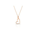 925 Sterling Silver Heart Necklace-Turkey Origin