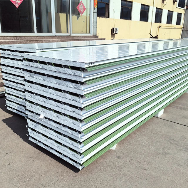 Wholesale Fireproof EPS Sandwich Panel for Cold Room & Hotel Walls-Waterproof Sound-absorbing Eco-Friendly