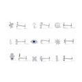 Low MOQ Stamped Tiny Flat Back Jewelry Popular Minimalist 925 Sterling Silver Earrings